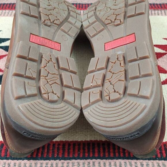 Pikolinos Bandajoz Brown Leather Slip On Loafers Moccasin Sz 46 US 12.5-13 - Picture 9 of 11